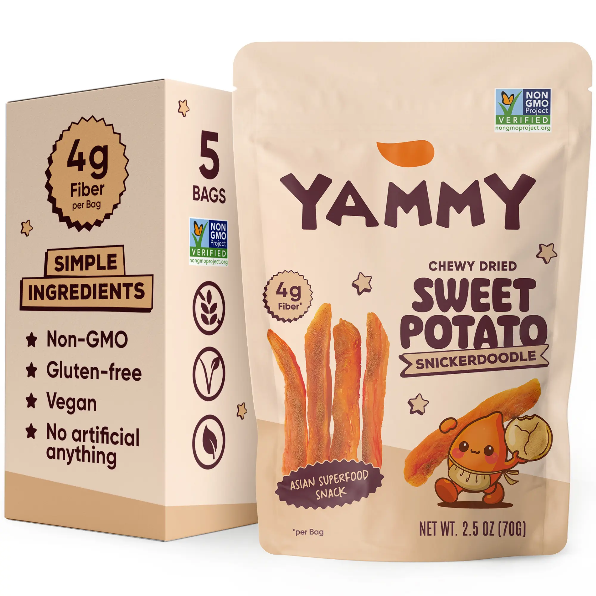Snickerdoodle Chewy Dried Sweet Potato Sticks (Pack of 5) Snickerdoodle Chewy Dried Sweet Potato Sticks (Pack of 5)