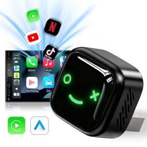 2026 Upgraded Wireless CarPlay Adapter, Plug and Play, Wired to Wireless, Stable Connection with No Delay, Compatible with iOS 10 and Android 11 & Above Systems, For Wired CarPlay Vehicles, Car Electronics Accessories