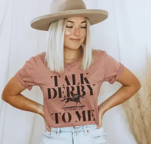 Gildan Unisex T-shirts, 150th Kentucky Derby 2024 Shirt, Talk Derby To Me, Fun KY Derby Shirts, KY Derby Gift Kentucky Derby Graphic Tee Derby Gifts KY Derby shirts