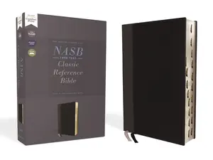 NASB, Classic Reference Bible, Leathersoft, Black, Red Letter, 1995 Text, Thumb Indexed, Comfort Print by Zondervan [Leatherbound Book]