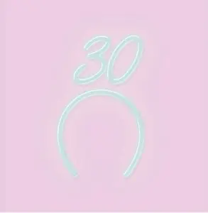 30 BDAY Neon Headband