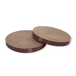 Cozy Cat Scratcher Bowl Replacement Pad 2 Pack(Dark Cherry, Regular)