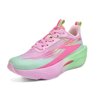 Women's ultra-light mesh breathable sports shoes, indoor fitness and outdoor sports casual shoes, thick sole for height increase, soft sole with anti-slip, lightweight versatile sports shoes