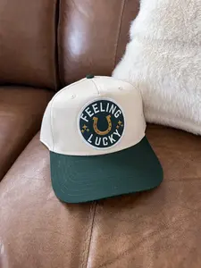 Feeling Lucky Trucker Hat - Snapback, St. Patrick's Day, Casual Style, Ideal for Festivals and Celebrations