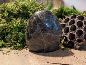 Lovely Black Moonstone Freeform Dark Freestanding Natural Iceberg Large Polished Healing Crystal Mineral Specimen Moon Goddess Free Form