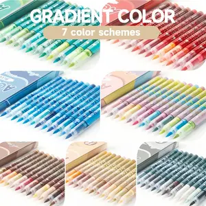 New 84 Color Marker Set, Watercolor Pens, Art Markers Pen, Watercolor Texture, Natural Color Transition, Smooth Drawing, Professional Effect for Wood Canvas Ceramic Stone