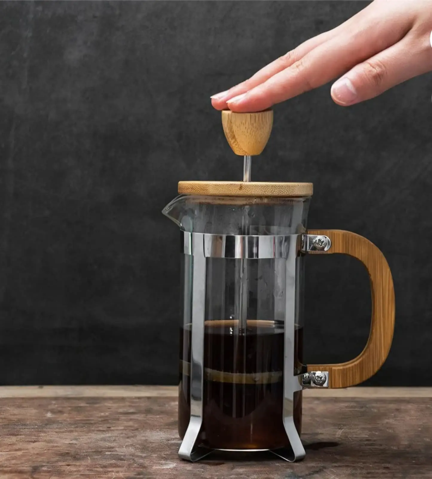 French Press Glass Tea Pot – 600ml and 1000ml Heat-Resistant Borosilicate Glass & Stainless Steel Filter for Loose Leaf Tea & Coffee