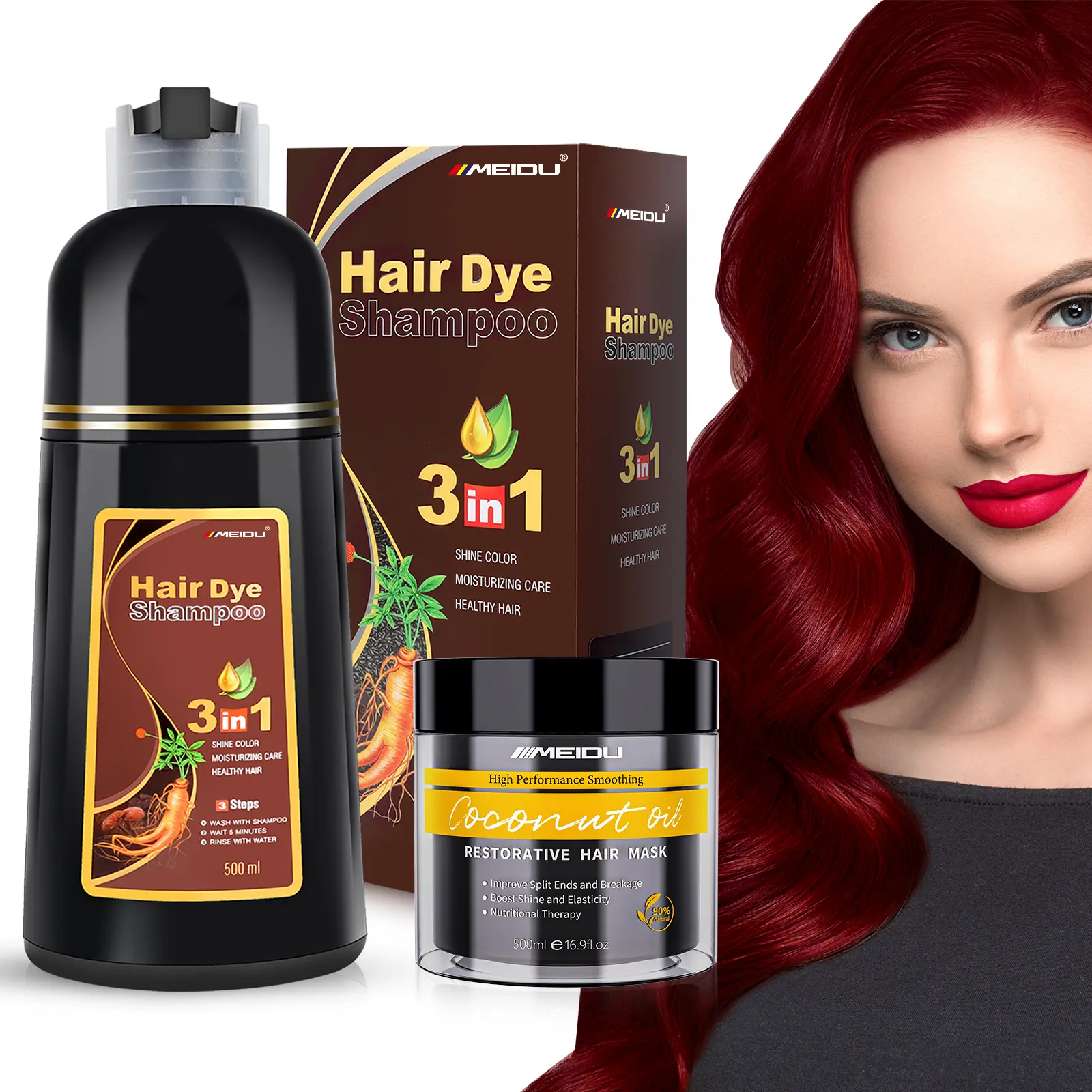 Dark Wine Red*1 + Hair Mask