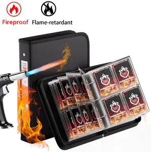 100 Envelopes Money Saving Challenge - Fireproof Money Saver Budget Binder Book with Cash Envelopes and Numbers, 100-Days of Easy and Funny Ways to Save $5,050 Cash Envelope Challenge Binder, Black and fireproof