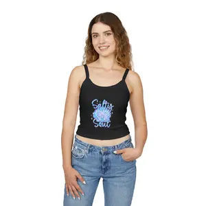 Salty Soul Shell graphic tank top | beachy seashell design