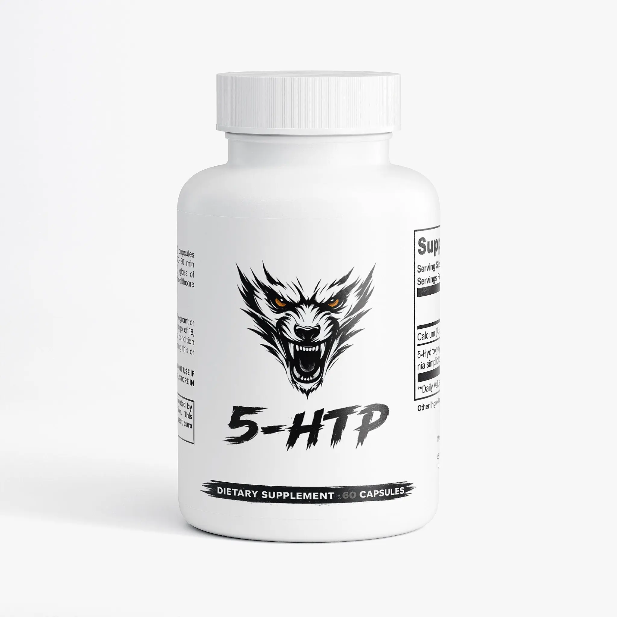 Beast Drop 5-HTP Amino Acid Dietary Supplement - Magnesium-Infused Health & Wellness Vitamin Support with Health and Wellness Tips