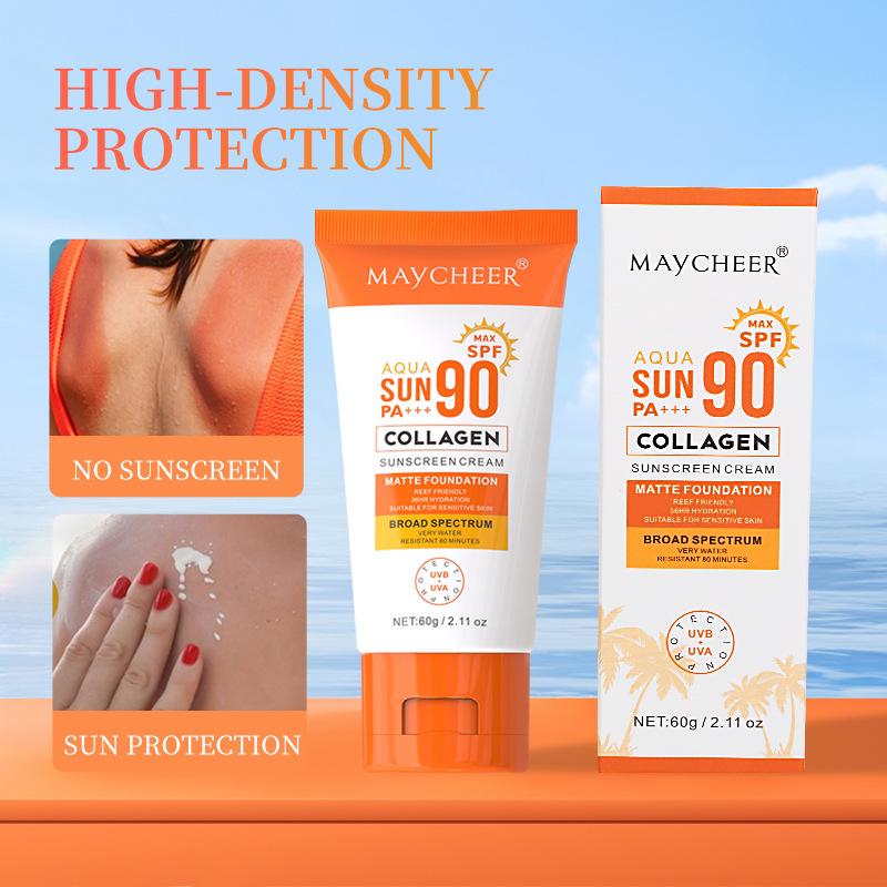 Sunscreen SPF90+ (60g)｜Lightweight & Non-Greasy｜Face UV Protection｜Summer Must-Have #Gift