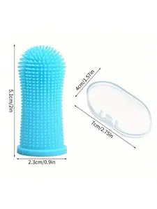 Dog Toothbrush Finger Toothbrush Dogs Tooth Brushing Kit 1Pack Dogs Finger Toothbrushes for Dog Teeth Cleaning& Dental Care Doges Tooth Brush Pet Toothbrush