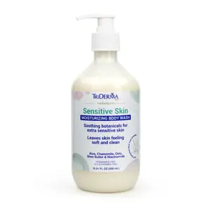 Therapeutic Sensitive Skin Moisturizing Body Wash – Aloe, Oat & Pro-Vitamin B5 – Gentle Daily Cleanser for Dry, Irritated, Eczema-Prone Skin – Fragrance & Sulfate Free