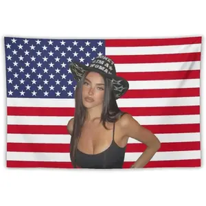 Madison Music Beer Tapestry National Flag Poster Dormitory Bedroom Funny Tapestry Indoor And Outdoor Decorative Wall Fashion Art Home Decoration Merch30 x40