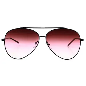 Amelia Faded Burgundy Sunglasses with Black Frame and Clear Lenses