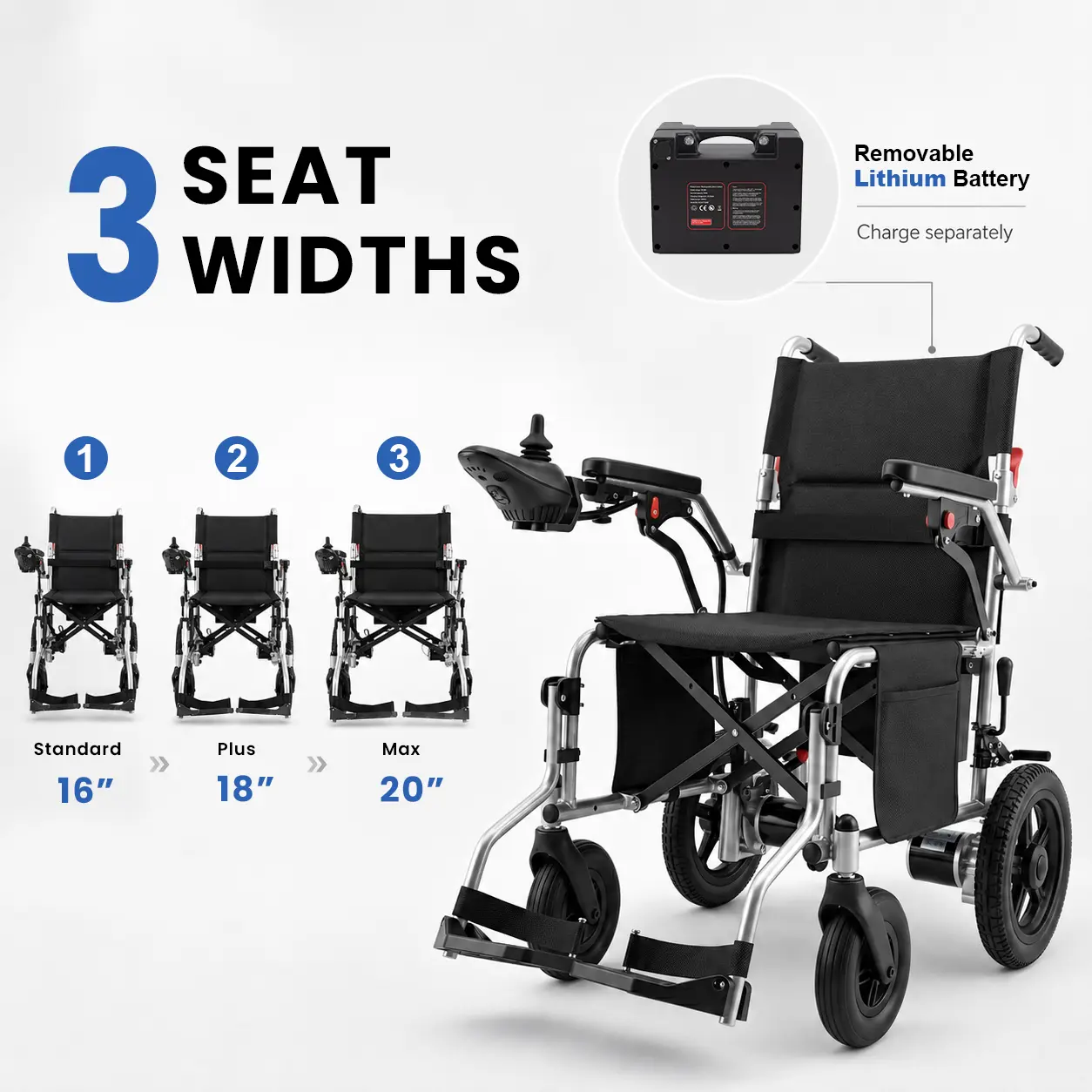 【Zygenair】 Electric Wheelchair for Adults Lightweight Foldable Power Wheelchair with 500W Dual Motors 15 Miles Range All Terrain Wheels 330 lbs Capacity Enhanced Safety Features Durable Shock Absorbing Posture Aid