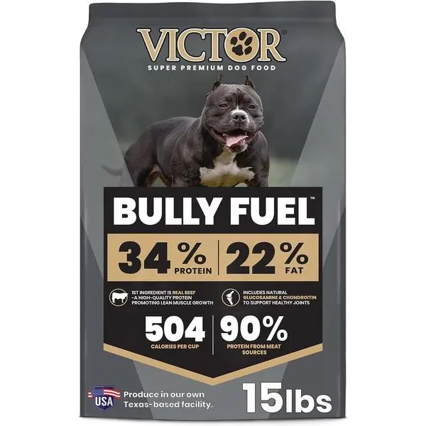 Bully Fuel Dry Dog Food, 5 lb – Real Beef First Ingredient, High-Calorie Formula for Lean Muscle, Glucosamine & Chondroitin for Joint Health, Omega 3 & 6 for Skin & Coat