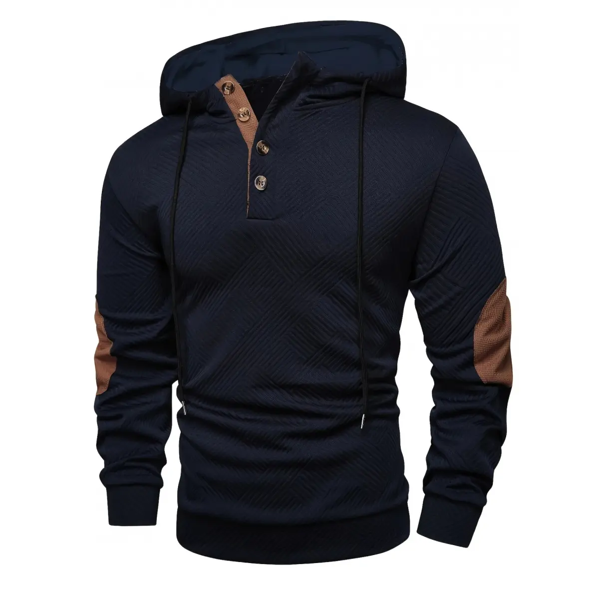 Men's fashionable casual hooded cardigan