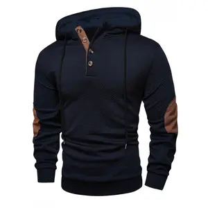 Men's fashionable casual hooded cardigan