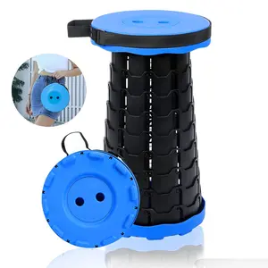 Collapsible Telescoping Heavy Duty Stool,Upgraded Collapsible Stool,Portable Stools,Telescoping Stool,Max Load Capacity 400lbs,Suitable for Outdoor Picnic Camping Gardening Fishing Hiking BBQ Lightweight Foldable Chair