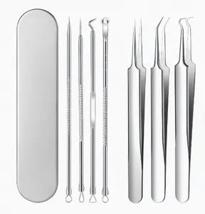 ClearSkinPro Blackhead Tweezers Pimple Popper Tool  0.01mm Ultra-Pointed Acne Extractor for Deep Pore Cleaning and Splinter Removal Surgical Steel Zit Removing Aesthetic Skincare Routine
