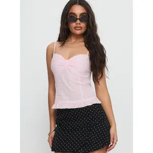 Composed Frill Cami Top Pink