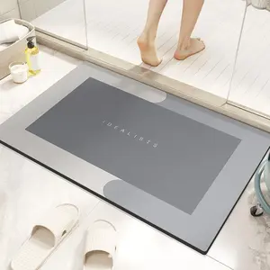 Super Soft & Slim 0.1 inch Anti-Slip Bath Mat Set – Rapid-Dry, Extra-Heavy Absorbency, Toilet Seat Cushion, Elegant Bathroom Decoration for Hotels & Homes accessories