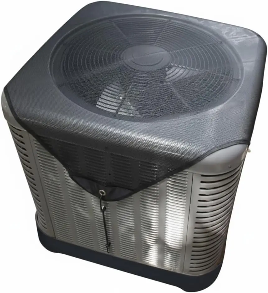 Central Air Conditioner Covers for Outside Units 28'' x 28'', AC Mesh Covers for Outside Unit, AC Unit Cover Outdoor Air Conditioner Condenser Hvac Heat Pump Cover Breathable Top Universal Defender