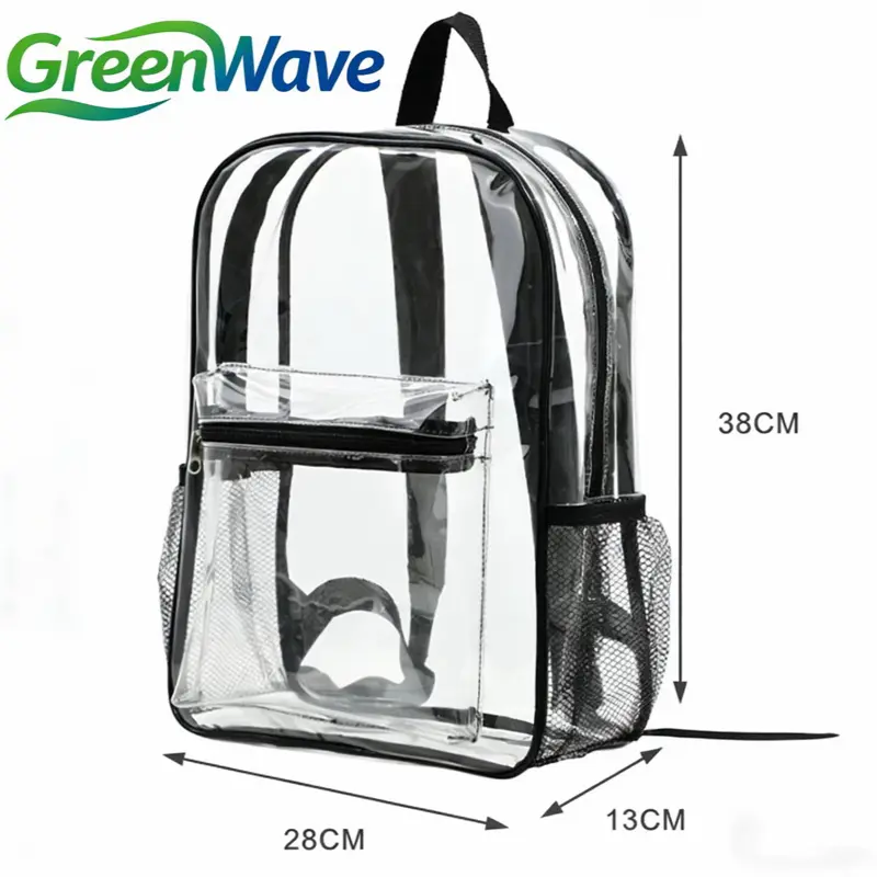 Stadium Approved Clear Backpack for Adults, Female - Casual Use, High-Capacity, Built-In Organizer