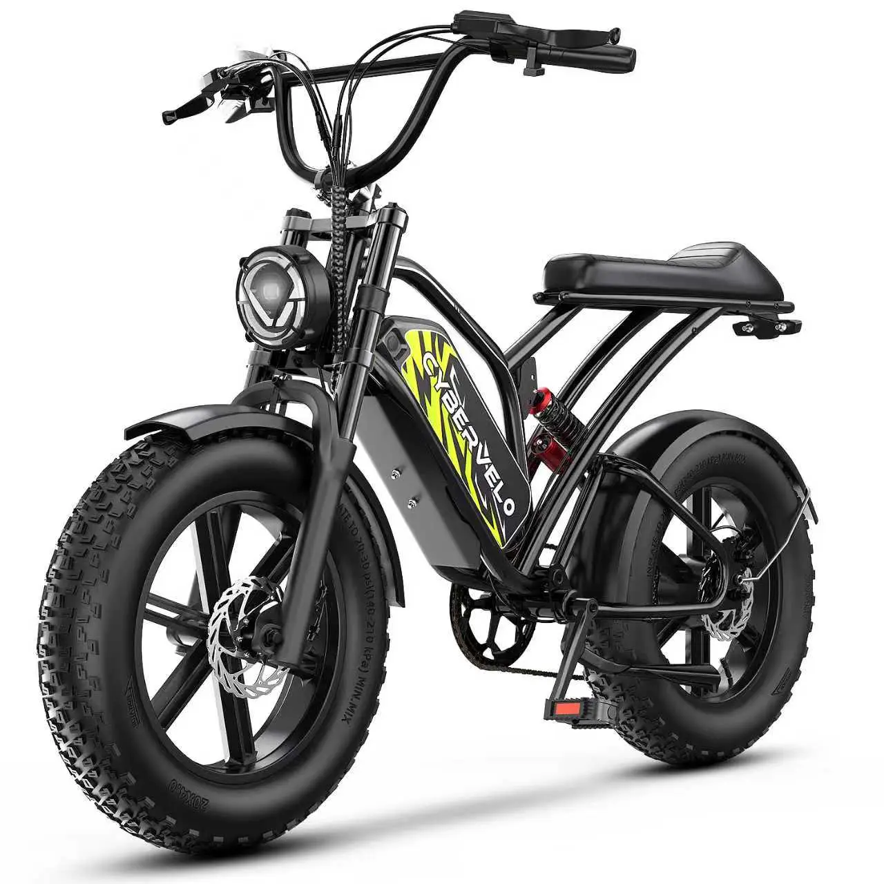 Electric Bike for Adults 1500W Peak 20" Fat Tire All-Terrain E-Bike  80+Miles 30MPH Electric Dirt Bike for Road Sand Mountain Snow - 48V 20  Battery Powered Electric Motorcycle - TikTok Shop