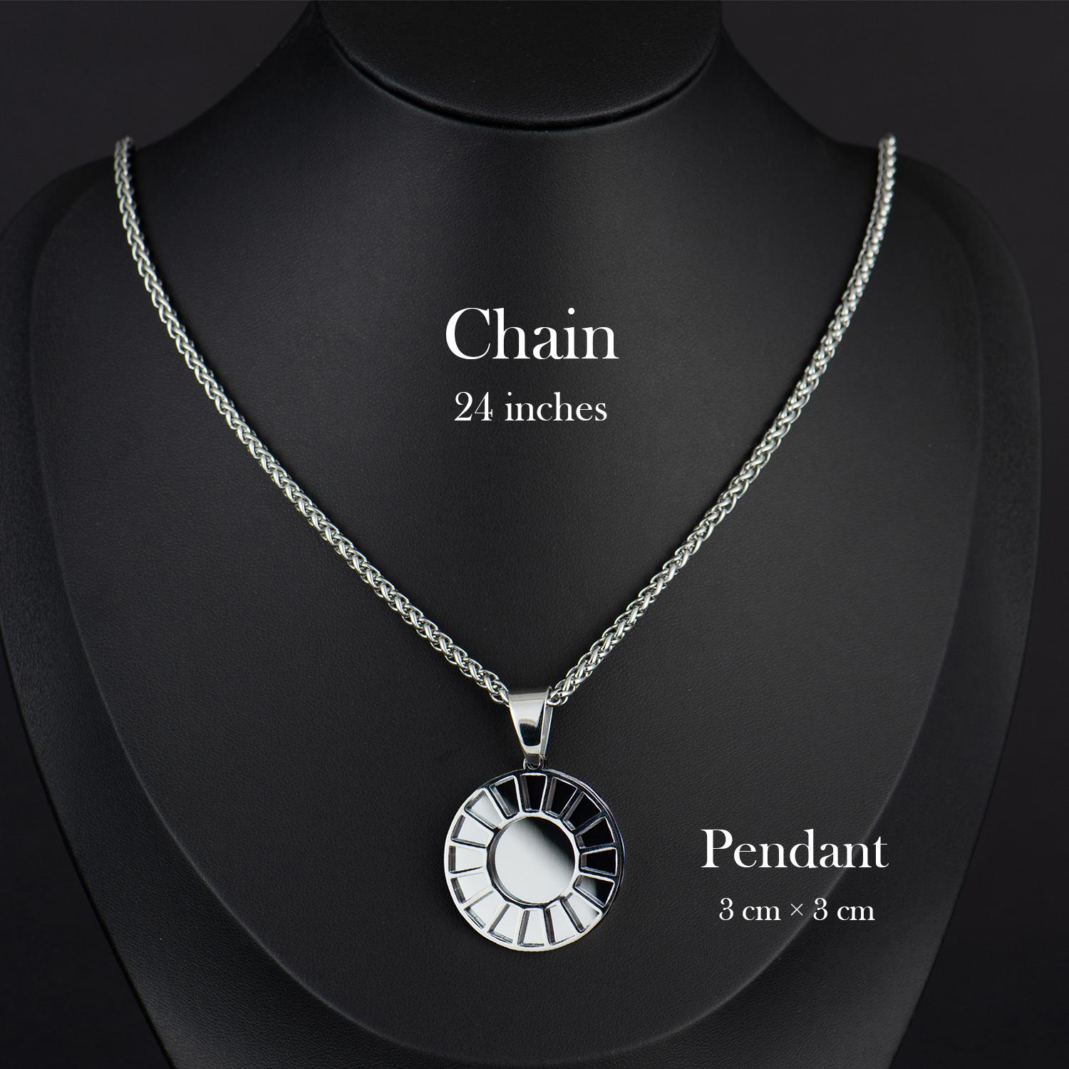 Holylegend Mac Miller Divine Feminine Necklace, Mirror Pendant Jewelry in Gold & Silver, Inspired Gift for Music & Fashion Lovers Cross Chain Design