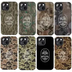 Treaty Oak Revival Camouflage Phone Case, Ol School Waterfowl Camo Aesthetic For iPhone 17 16 15 14 13 12 11 X 8 Plus, Durable Accessories, Hunting Gifts