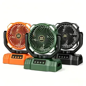 ZIZI SAUCE 3-in-1 Portable Fan – 10000mAh Power Bank, LED Lamp, Remote Control, IPX Waterproof, Perfect for Camping, Outdoor Adventures, Cool Tech Gadgets, Father's Day & Gifts for Him
