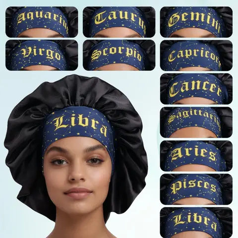 Unisex Foldable Sleep Cap Hair Bonnet, Waterproof & Elastic Design, Ideal for Daily Use and Showering, Perfect Holiday Gift, Bonnets for sleeping