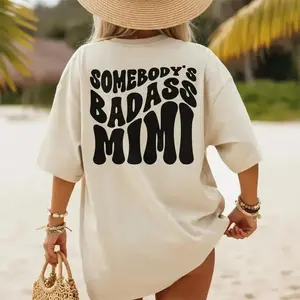 Comfort Colors Somebody’s Badass Mimi Shirt, Funny Grandma T-shirt, Retro Family Tee, Cool Gift for Mimi, Casual T-shirt, Apparel Made In The USA		