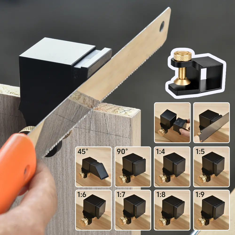 Precision Woodworking Jig Saw Set, Magnetic Guide Rail for Drawer Making, DIY Home Improvement Tool Kit, Accurate Mortise & Tenon Cutting