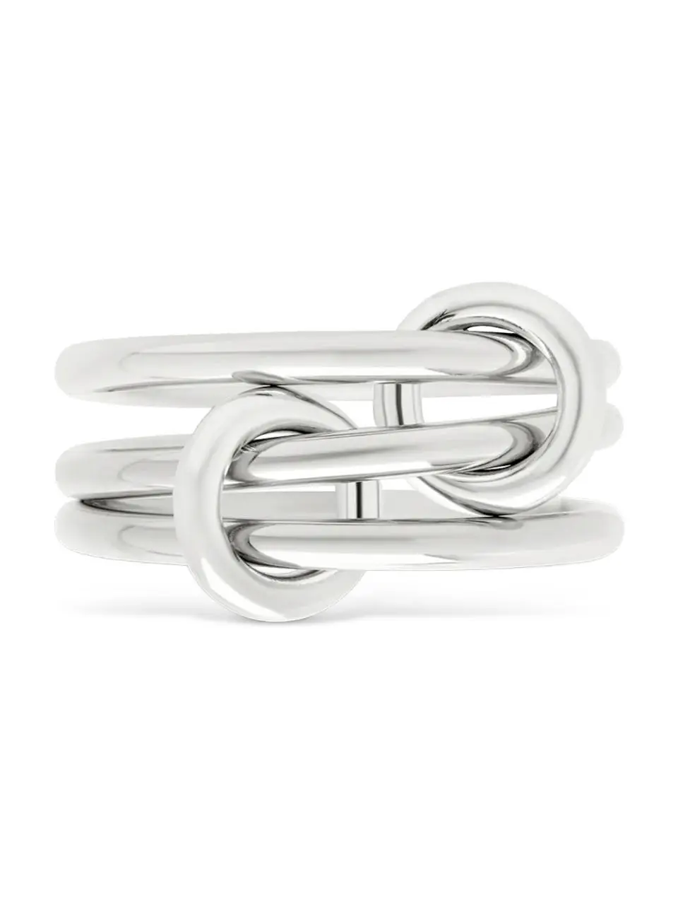 Sterling Silver Jasmin Link Stacking Ring