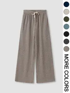 High Waist Comfortable Breathable Wide Leg Casual Pants, Versatile Athletic Trousers for Relaxed Fit, Ideal for Everyday Wear, Soft Bottoms