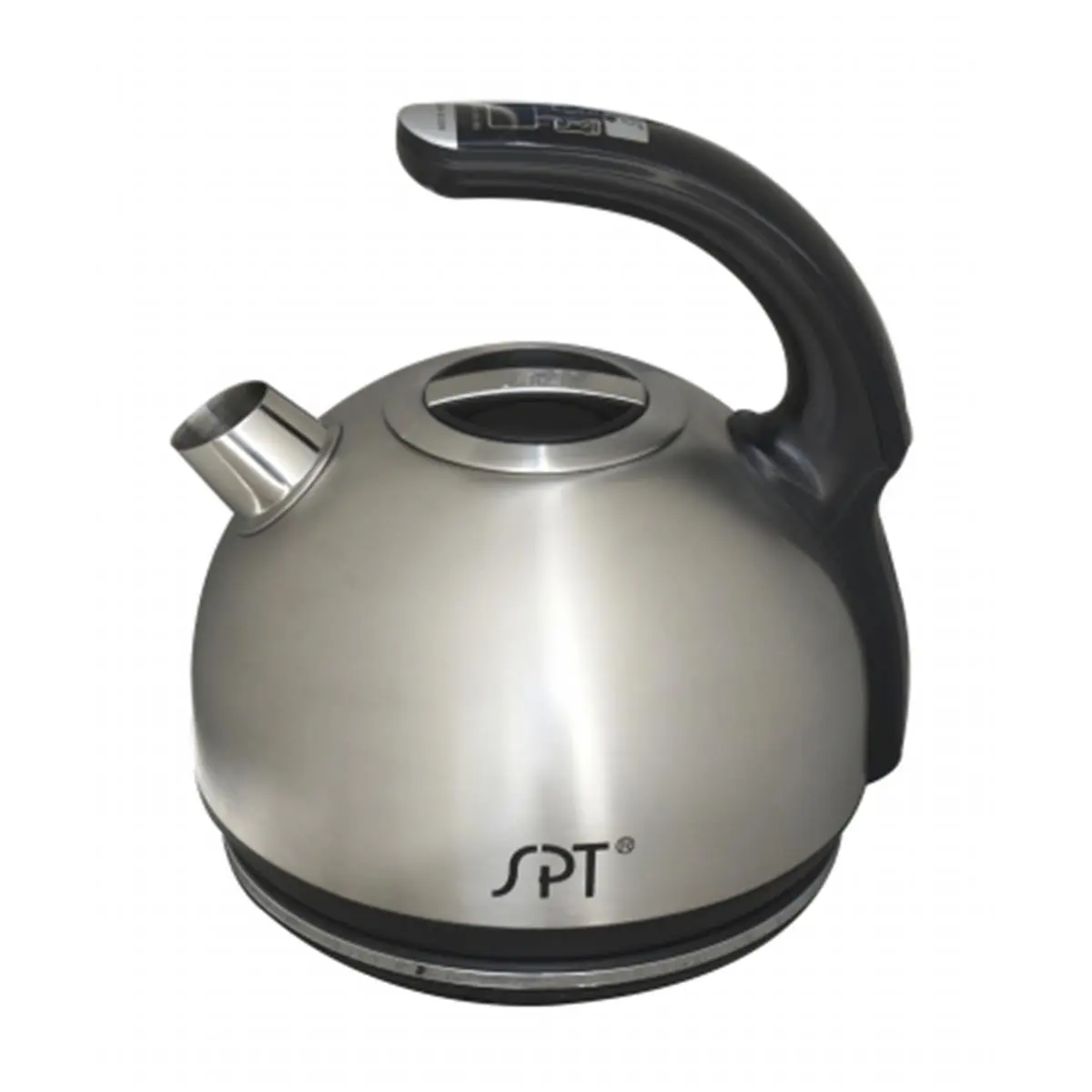 SUNPENTOWN 1.8L Cordless Intelligent Stainless Steel Body Electric Kettle - 1300W, Multi-Temp Settings, Automatic/Manual Shutoff, Water Sensor, Ergonomic Spout & Lid for Home Improvement Use