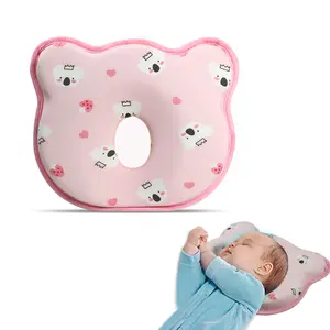 Breathable Soft Memory Foam Baby Pillow - Portable Neck Support for Infant Sleeping, Effective Flat Head Prevention for Bebe Travel