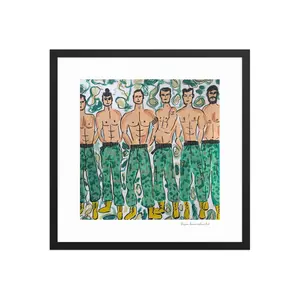Framed Print, Catwalk Camo