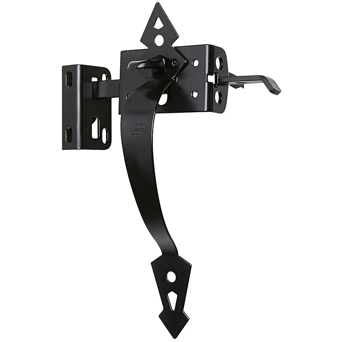 212 MAIN Black Heavy Duty Thumb Latch, 2 x 11 in., Lock Door Hardware, Decorative Pull