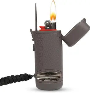 Fuego Case Lighter Holder for Bic Lighters – AirTag & Tile Compatible Lighter Case with Poker Tool, Bottle Opener & Lanyard – Durable Protective Sleeve Cover Multipurpose