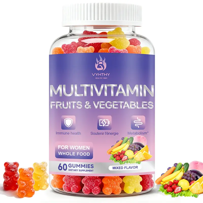 VYHTHY Nature’s Fruits & Veggies Dietary Vitamin Supplement, 60 Veggie Capsules - 80 Whole Food Superfoods for Daily Balance - 40 Fruits, 40 Vegetables & Greens - Non-GMO, Gluten Free