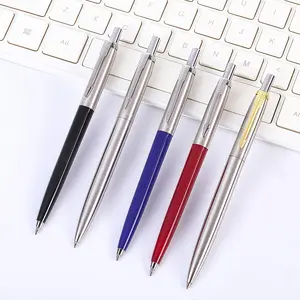 5-Piece Classic Design Metal Ballpoint Pens Set, Luxurious Portable Rotating Writing Tools, Elegant Office Stationery Set, Ballpen Set, Ballpoint Pen Kit, Inspirational Metal Pens