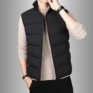 Men's Stand Collar Vest Casual Versatile Sleeveless Waistcoat Winter Fashion Outerwear