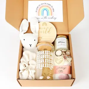 Mom Gifts Box,  Gifts for Expecting Mom,  Basket for Girls Boys,  Gifts for First Time Moms, Cool Gifts for  Mom After Birth,  Mom Care Package After