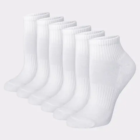 Hanes Women's Performance Ankle Socks Cushioned 6-pairs Intimates Multi Pack Comfortable Fit Soft Stretch Fabric Breathable Wp907