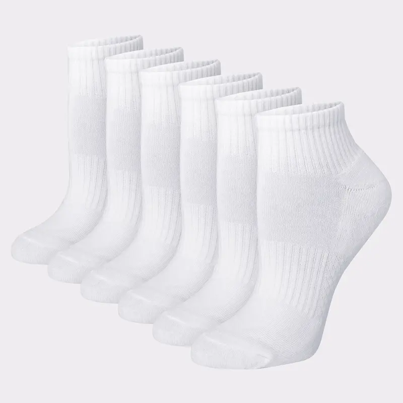 Hanes Women's Performance Ankle Socks Cushioned 6-pairs Intimates Multi Pack Comfortable Fit Soft Stretch Fabric Breathable Wp907